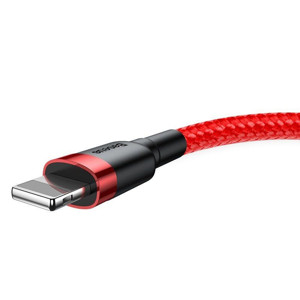 Obrazek KABEL BASEUS CAFULE USB/LIGHTNING 2.4A 1M RED