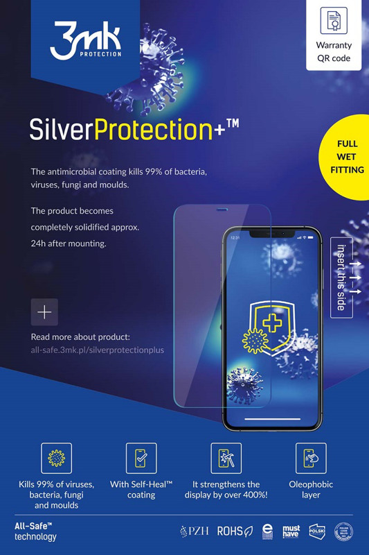 Obrazek 3MK AIO SILVERPROTECTION+ PHONE 5szt WET