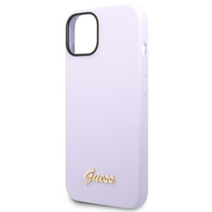 Obrazek GUESS IPHONE 14 PLUS VINTAGE GOLD LOGO GUHCP14MSLSMU FIOLET/PURPLE