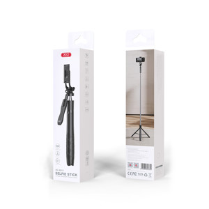 Obrazek XO SELFIESTICK Bluetooth TRIPOD SS15 180cm Czarny