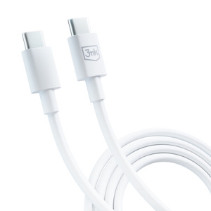 Obrazek 3MK KABEL HYPER USB-C/USB-C 100W 1,2m biały