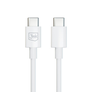 Obrazek 3MK KABEL HYPER USB-C/USB-C 100W 1,2m biały