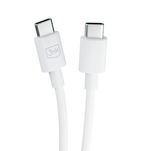 Obrazek 3MK KABEL HYPER USB-C/USB-C 100W 1,2m biały