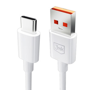 Obrazek 3MK KABEL HYPER USB/TYPE-C 1,2m 5A Biały