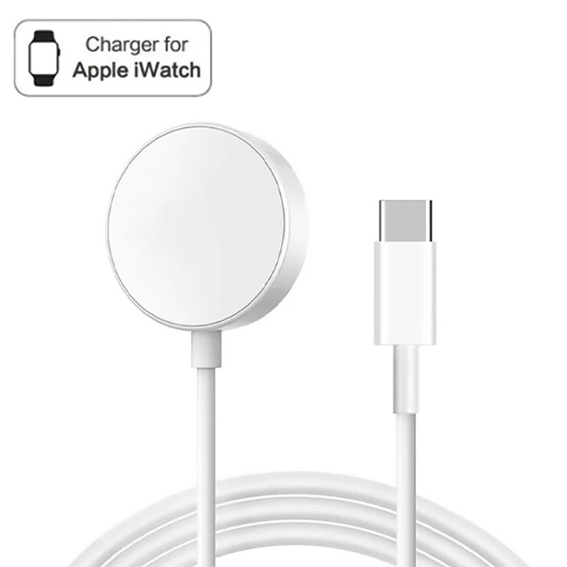 Obrazek MAGNETYCZNY KABEL DO ŁADOWANIA APPLE WATCH (USB-C), WHITE / BIAŁY