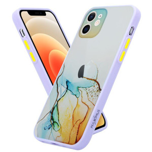 Obrazek MX AQUARELLE IPHONE XS MAX ŻÓŁTO-NIEBIESKI / YELLOW-NAVY