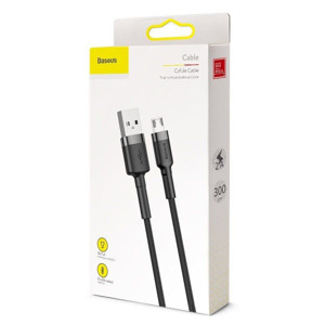 Obrazek KABEL BASEUS CAFULE USB/MICRO USB 2A 3M BLACK/GREY