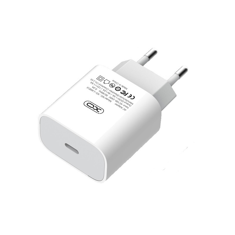 Obrazek XO ładowarka sieciowa L40 Pakiet 200szt 18W PD USB-C białe box