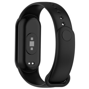 Obrazek Pasek Silikonowy Mi Band 8 / M8 (5), BLACK / CZARNY