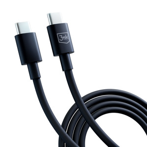 Obrazek 3MK KABEL HYPER USB-C/USB-C 100W 1,2m czarny