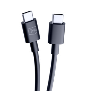 Obrazek 3MK KABEL HYPER USB-C/USB-C 100W 1,2m czarny