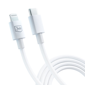 Obrazek 3MK KABEL HYPER USB-C/LIGHTNING 20W 1,2m biały