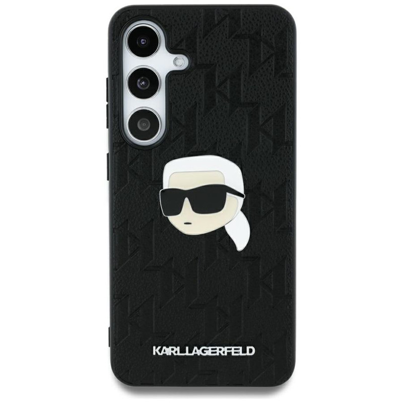 Obrazek KARL LAGERFELD SAMSUNG S25 ULTRA MONOGRAM KLHCS25LPGKLKIPK HEAD PIN BLACK