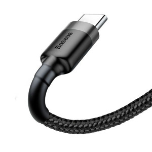 Obrazek KABEL BASEUS CAFULE USB/USB-C 2A 3M GREY/BLACK