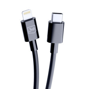 Obrazek 3MK KABEL HYPER USB-C/LIGHTNING 20W 1,2m czarny