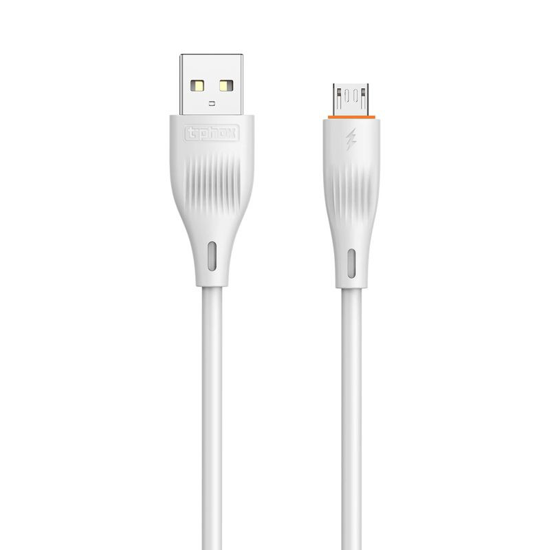 Obrazek KABEL T-PHOX X-LITE MICRO USB WHITE 1M 3A