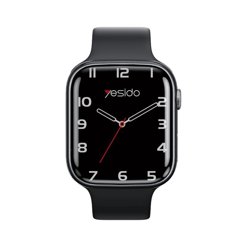 Obrazek Yesido IO23 Smartwatch BT5.0 +NFC 200mAh IPX4 (w zestawie 2 paski) BLACK / CZARNY