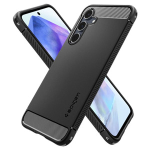 Obrazek SPIGEN RUGGED ARMOR Samsung A55 5G MATTE BLACK