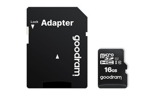 Obrazek Karta MicroSD UHS I 16GB GOODRAM +Ad CL10 UHS-I