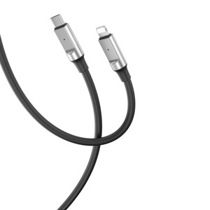 Obrazek XO KABEL NB-Q252B USB-C/LIGHTNING 1m 27W CZARNY