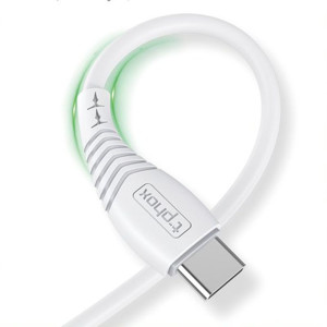 Obrazek KABEL T-PHOX NATURE TYPE-C WHITE 1.2M 3A