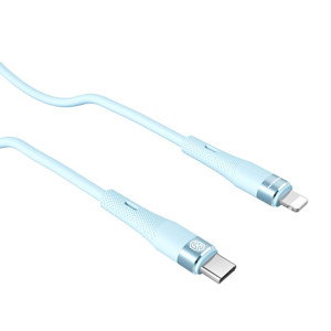 Obrazek NILLKIN DATA CABLE FLOWSPEED SILICON TYPE C-LIGHTNING PD 27W, BLUE / NIEBIESK