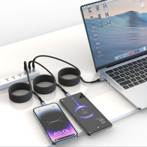 Obrazek KABEL SWISSTEN MAGNETIC USB-C/Lightning SAMOZWIJAJĄCY 1M