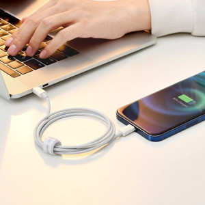 Picture of BASEUS CABLE SUPERIOR USB-LIGHTNING 2.4A 1.5M WHITE