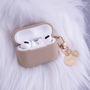 Obrazek ETUI DO AIRPODS PRO 2 KARMELOWE Z ZAWIESZKĄ