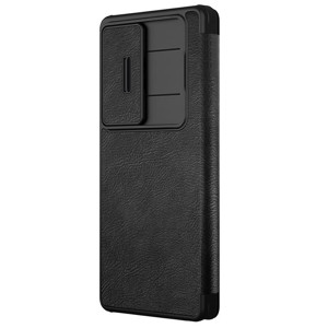 Obrazek Nillkin Qin Pro Leather Case Samsung S25 ULTRA, BLACK / CZARNY