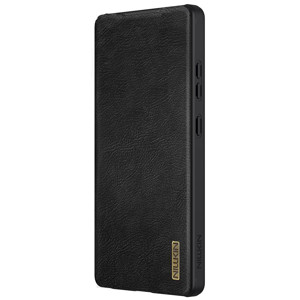 Obrazek Nillkin Qin Pro Leather Case Samsung S25 ULTRA, BLACK / CZARNY