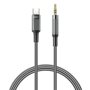 Obrazek XO kabel audio NB-R279B USB-C-jack 3,5mm 1m czarny