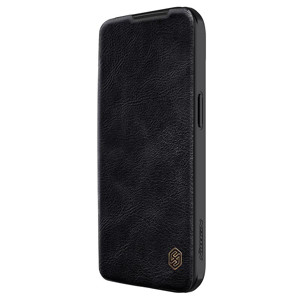 Obrazek Nillkin Qin Pro Leather Case Iphone 15 Plus (6.7), BLACK / CZARNY