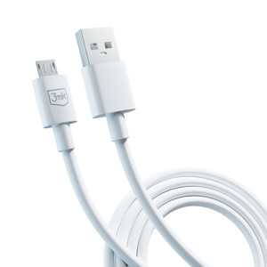 Obrazek 3MK KABEL HYPER USB/MICRO 1,2m 2,4A biały