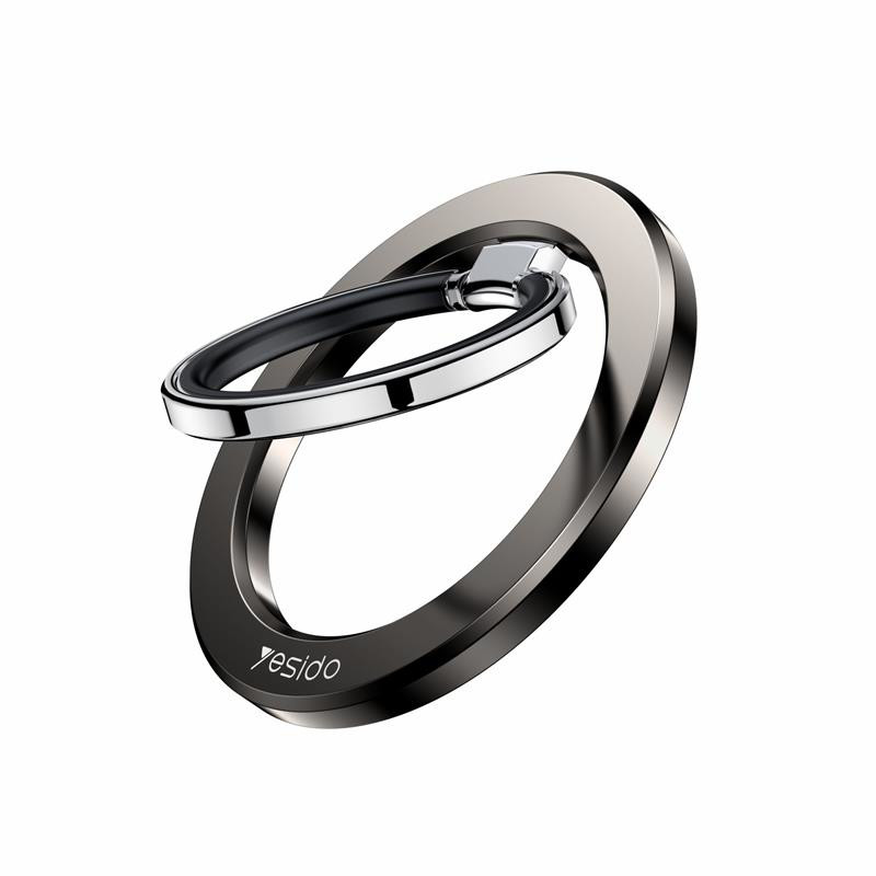 Obrazek Yesido C205 magnetyczny Uniwersalny Uchwyt Ring, BLACK / CZARNY