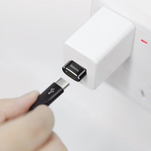 Obrazek ADAPTER BASEUS USB-C/USB-A 3A BLACK