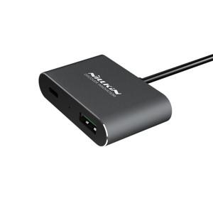 Obrazek NILLKIN POWERSHARE ładowarka SAMOCHODOWA z rozdzielaczem 2xUSB + USB z USB-C