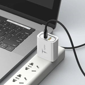 Obrazek Ładowarka sieciowa T-PHOX STUDY SERIES T-PP07 47W USB/USB-C WHITE