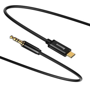 Obrazek KABEL BASEUS YIVEN USB-C - JACK 3,5MM AUDIO 1.2M BLACK