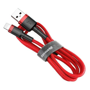 Obrazek KABEL BASEUS CAFULE USB/LIGHTNING 2.4A 1M RED