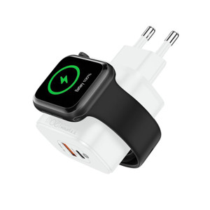 Obrazek Ładowarka sieciowa T-PHOX T-PP20 GAN Apple Watch 3w1 WHITE