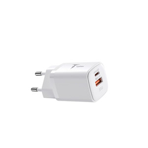 Obrazek Ładowarka sieciowa T-PHOX HANDY SERIES 33W T-PP08 USB/USB-C WHITE