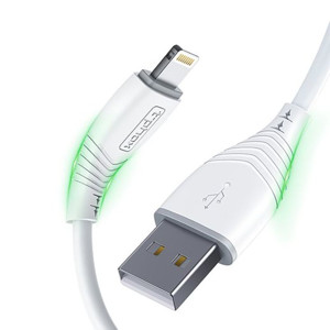 Obrazek KABEL T-PHOX NATURE LIGHTNING WHITE 1.2M 3A