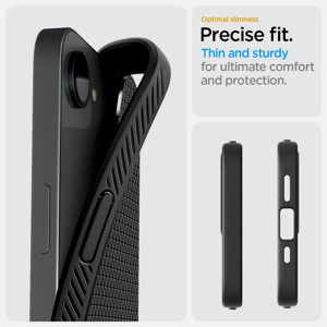 Obrazek SPIGEN LIQUID AIR IPHONE 16E MATTE BLACK