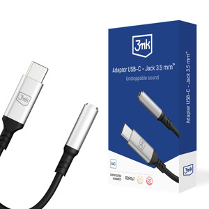 Obrazek 3MK ADAPTER AUDIO USB-C/JACK 3,5 mm