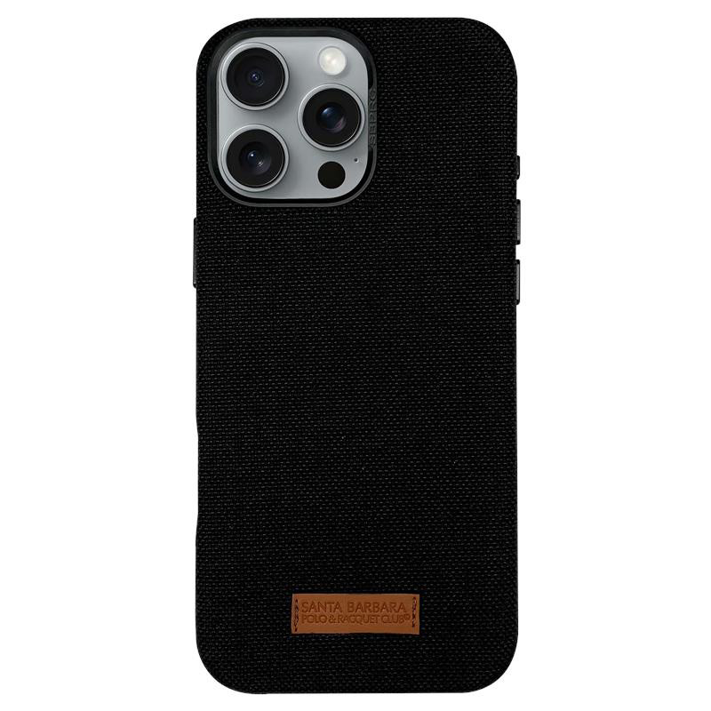 Obrazek ETUI POLO LEONARD IPHONE 16 PRO BLACK / CZARNY