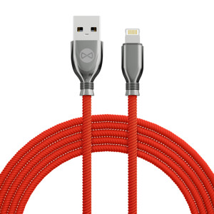Obrazek Forever kabel Tornado USB - Lightning 1,0 m 3A czerwony