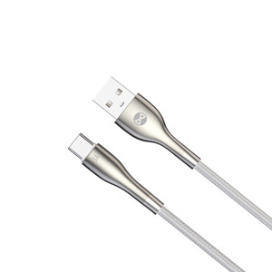 Obrazek Forever kabel Sleek USB - USB-C 1,0 m 3A biały