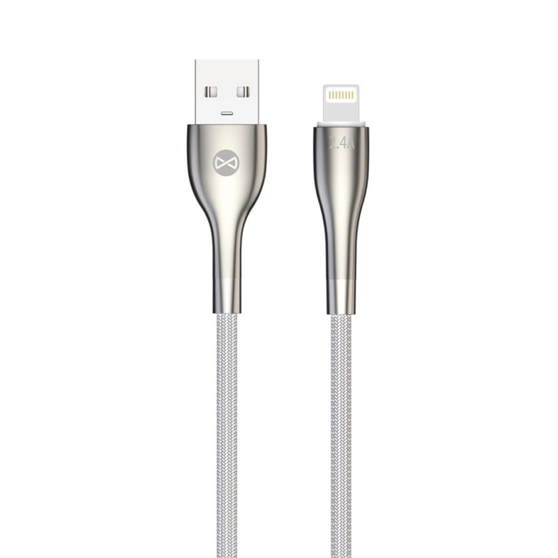 Obrazek Forever kabel Sleek USB - Lightning 1,0 m 2,4A biały
