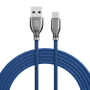 Obrazek Forever kabel Tornado USB - USB-C 1,0 m 3A granatowy